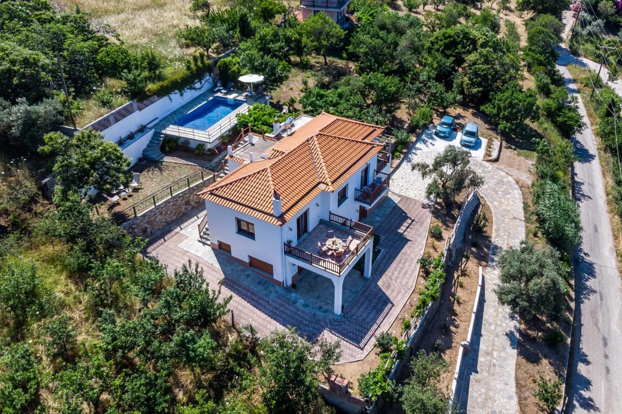 Villa Margini, Aegean Views , Pool Villa, Skopelos Экстерьер фото