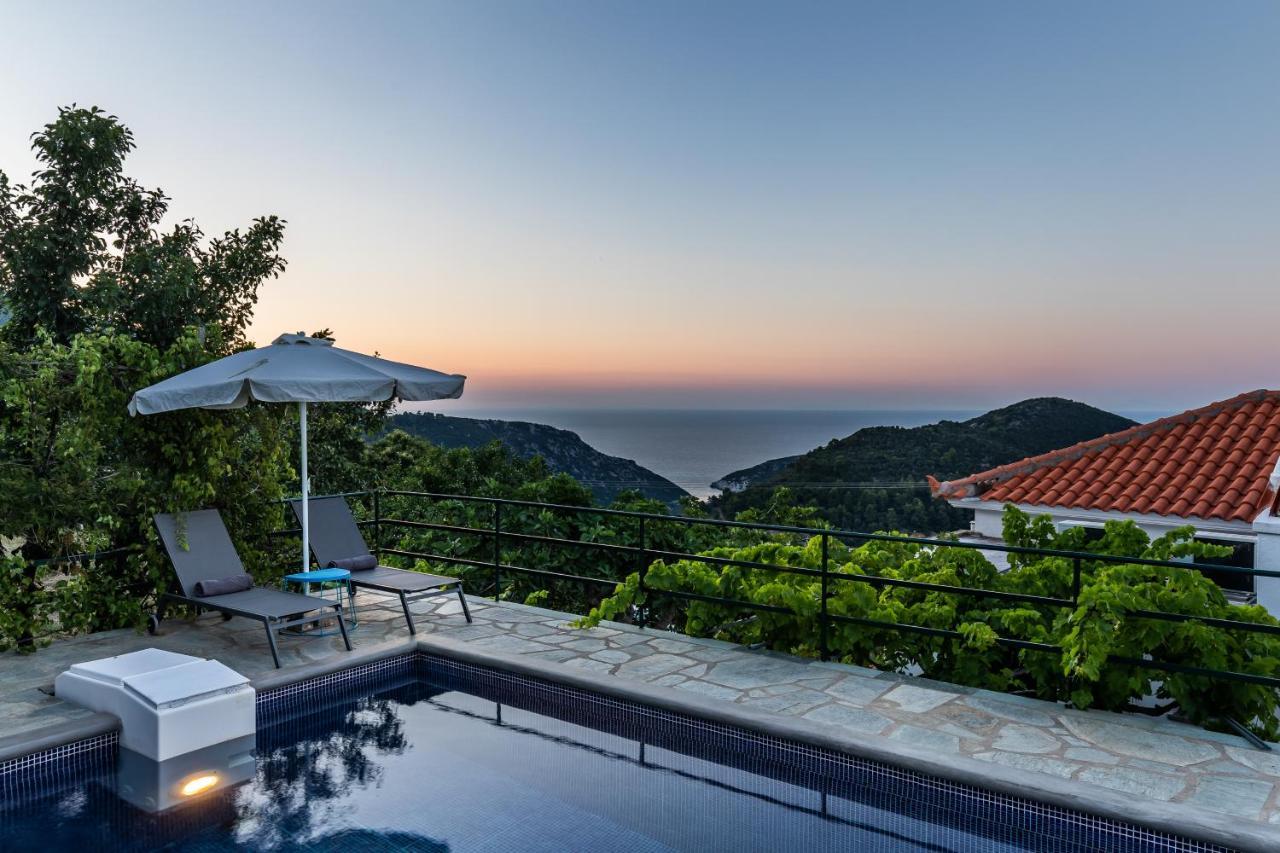 Villa Margini, Aegean Views , Pool Villa, Skopelos Экстерьер фото