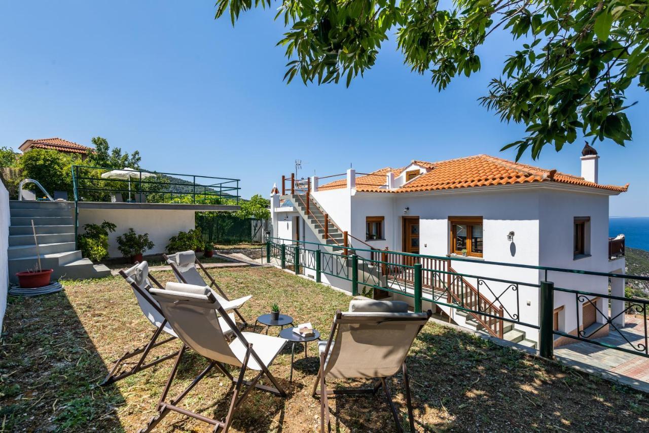 Villa Margini, Aegean Views , Pool Villa, Skopelos Экстерьер фото