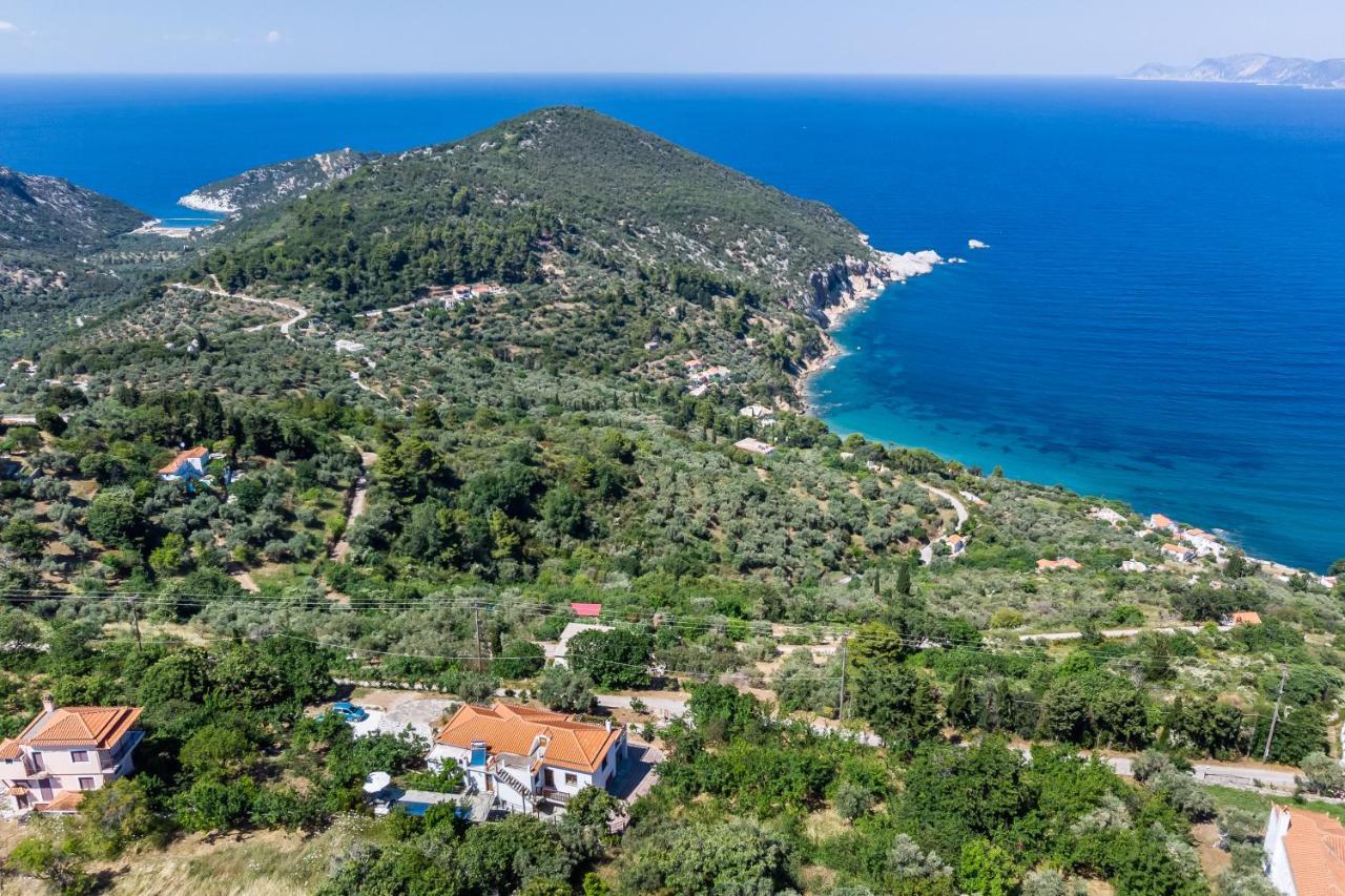 Villa Margini, Aegean Views , Pool Villa, Skopelos Экстерьер фото